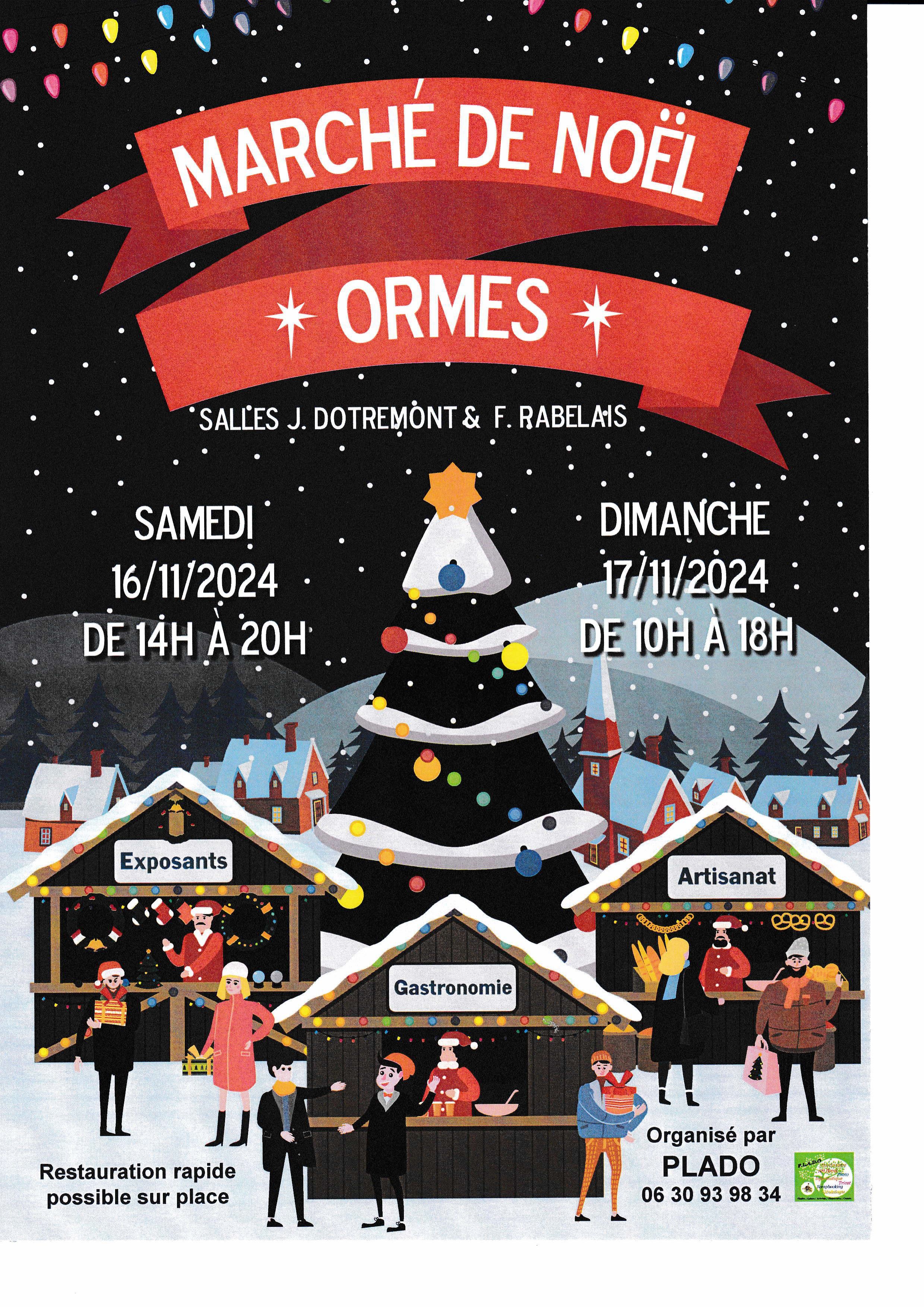 Affiche marche noel 2024